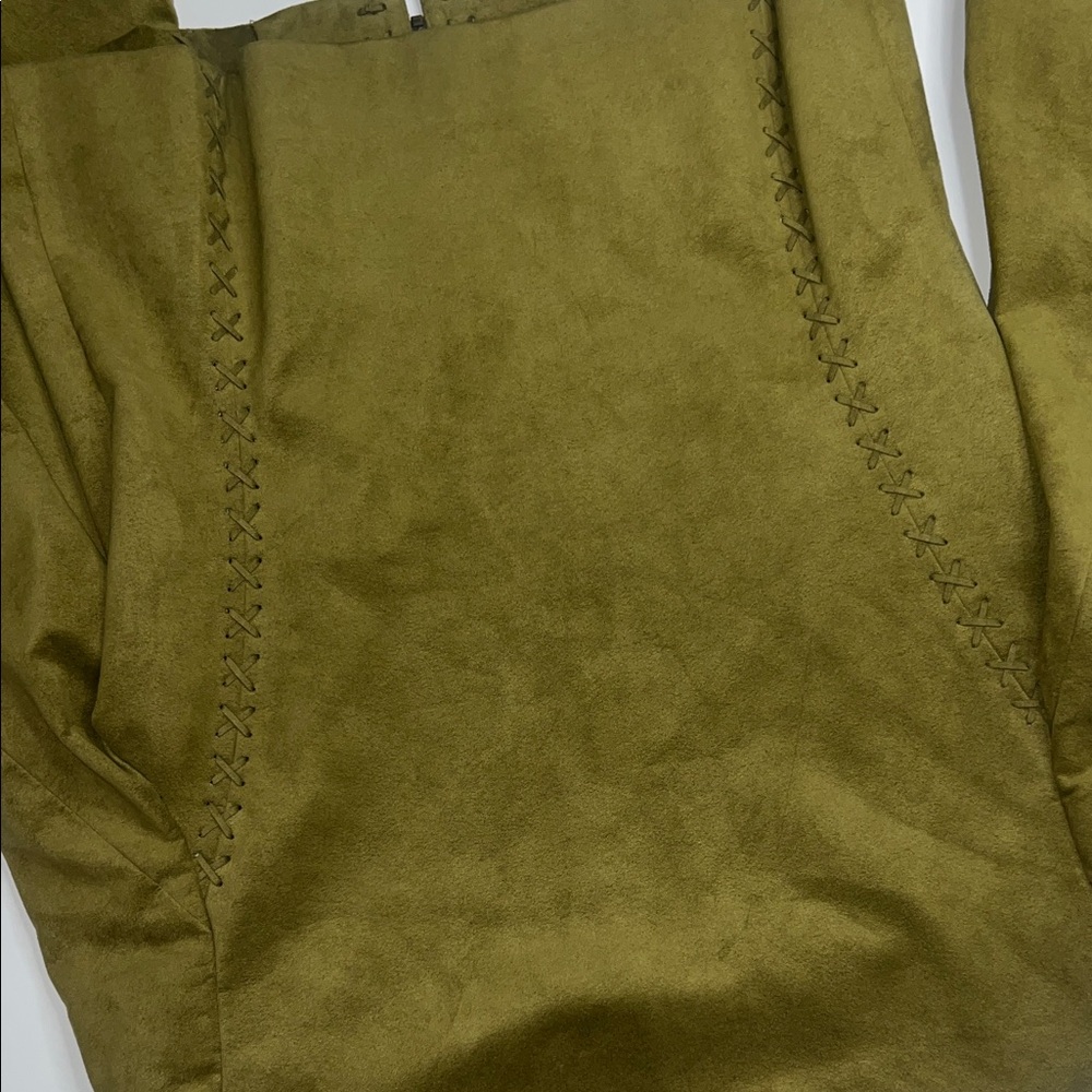 Carlisle Olive Faux Suede Women's Jacket size 8 - Picture 6 of 9